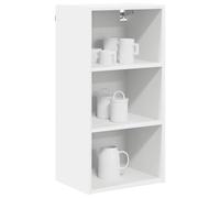 vidaXL Armoire suspendue Riga – Blanc 40 x 29,5 x 80 cm – étagère, rangement spacieux