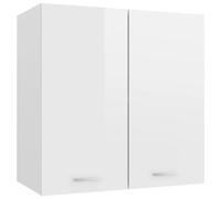 vidaXL Armoire Suspendue Blanc Brillant 60x31x60 cm Bois d'ingénierie