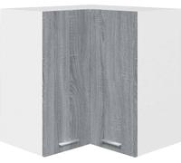 vidaXL Armoire suspendue d'angle Lyon Gris Sonoma 57x57x60 cm Matériau dérivé du bois