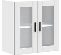 vidaXL Armoire suspendue de cuisine avec porte vitrée Porto Blanc