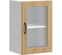 vidaXL Armoire suspendue de cuisine avec porte vitrée Porto Chêne Artisan