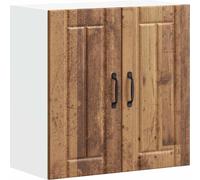 vidaXL Armoire suspendue de cuisine Lucca imitation vieux bois Matériau dérivé du bois