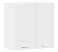 vidaXL Armoire Suspendue Placard Armoire de Rangement Meuble de Cuisine avec 2 Etagères Maison Intérieur Blanc 60x31x60 cm Aggloméré