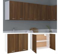 vidaXL Armoire suspendue Lyon brun imitation chêne 80x31x60 cm Matériau dérivé du bois