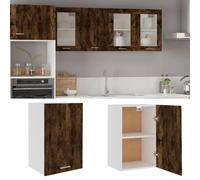 Vidaxl Armoire Suspendue ""Lyon"" Chêne Fumé 39,5x31x60 Cm Multicolore