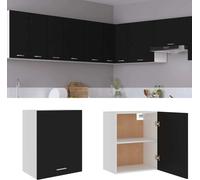 vidaXL Armoire suspendue Lyon noir 50x31x60 cm Bois composite