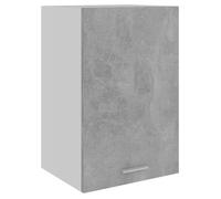 vidaXL Armoire Suspendue, Meuble de Cuisine Mural avec Étagère, Armoire de Rangement Salle à Manger Intérieur, Gris Béton 801256