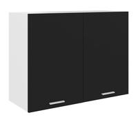 vidaXL Armoire suspendue Noir 80x31x60 cm Aggloméré