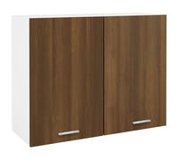 Vidaxl Armoire Suspendue Chêne Marron 80x31x60 Cm Bois D'ingénierie Marron