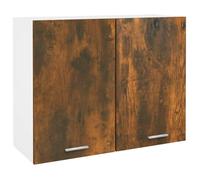 vidaXL Armoire Suspendue Meuble de Rangement Armoire Flottante Meuble de Cuisine Maison Intérieur Chêne Fumé 80x31x60 cm 815588