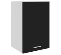 vidaXL Armoire Suspendue Placard Armoire de Rangement Murale Meuble de Cuisine avec 2 Etagères Maison Intérieur Noir 801253