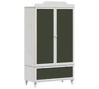 Vidaxl Armoire Tableau Noir Avec Tiroir Blanc Bois D'ingénierie