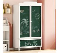 vidaXL Armoire Tableau Noir avec tiroir Blanc Bois d'ingénierie