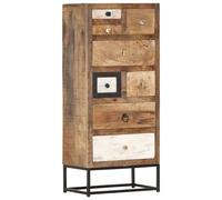Vidaxl Armoire ¿¿ Tiroirs 45 X 30 X 105 Cm Bois De R¿¿Cup¿¿Ration Massif Marron