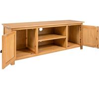 vidaXL Armoire TV 110x35x44 cm chêne massif