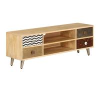 vidaXL Armoire TV 120x30x40 cm en bois massif de manguier