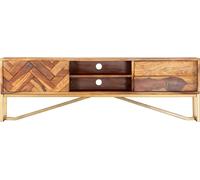 vidaXL Armoire TV 140x30x45 cm en bois massif d'acacia