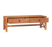 Vidaxl Meuble Tv 140x40x45 Cm Bois De Teck Marron