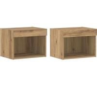 vidaXL Armoire TV 2 pcs chêne artisanal 40 x 30 x 30 cm