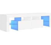 vidaXL Armoire TV avec éclairage LED blanc 140x36,5x40 cm