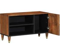 vidaXL Armoire TV avec étagère Marron 80 x 31,5 x 46 cm Bois massif Mango
