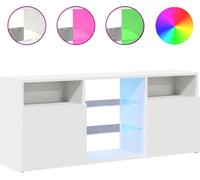 vidaXL Armoire TV avec lampes LED blanc 120x30x50 cm