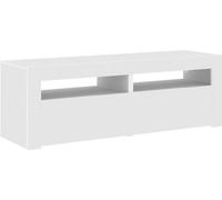 vidaXL Armoire TV avec lampes LED blanc 120x35x40 cm