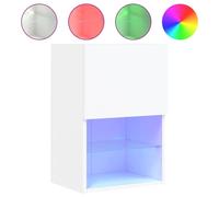 vidaXL Armoire TV avec lampes LED blanc 40,5x30x60 cm
