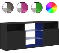 vidaXL Armoire TV avec lampes LED Noir 120x30x50 cm