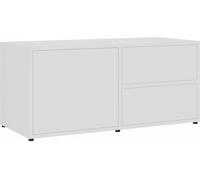 vidaXL Meuble TV Blanc 80x34x36 cm Aggloméré