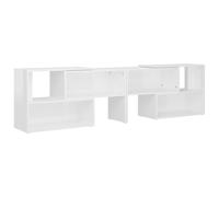 Meuble TV Armoire de Télévision Salon Blanc Brillant Bois d'Ingénierie vidaXL