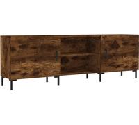 vidaXL Armoire TV chêne fumé 150x30x50 cm Bois composite