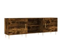 vidaXL Armoire TV chêne fumé 150x30x50 cm Bois composite