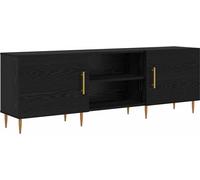 vidaXL Armoire TV Chêne noir 150 x 30 x 50 cm Bois composite