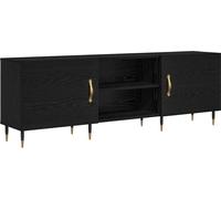 vidaXL Armoire TV Chêne noir 150 x 30 x 50 cm Bois composite