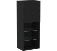 vidaXL Armoire TV Chêne noir 40,5 x 30 x 102 cm Bois composite