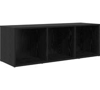Vidaxl Meuble Tv Avec Stockage Chêne Noir Bois D'ingénierie