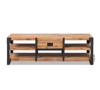 vidaXL Armoire TV en bois massif d'acacia 140x40x45 cm