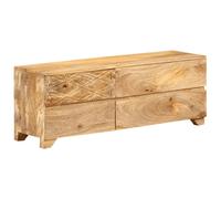 vidaXL Armoire TV en bois massif de manguier 110x30x40 cm