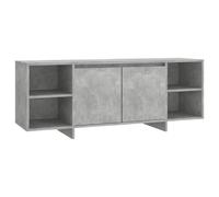 Meuble TV Gris Béton 130x35x50 cm Bois d'Ingénierie Divertissement vidaXL