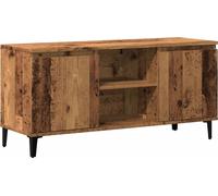 vidaXL Armoire TV imitation vieux bois 102x35x50 cm Matériau dérivé du bois