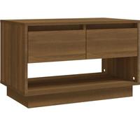 vidaXL Armoire TV marron imitation chêne 70x41x44 cm Matériau dérivé du bois