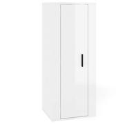 vidaXL Armoire TV murale blanc brillant 40x34,5x100 cm