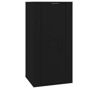 vidaXL Armoire TV murale noire 40x34,5x80 cm
