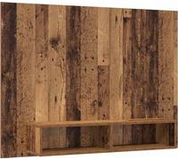 vidaXL Armoire TV murale vieux bois 120 x 23.5 x 90 cm Bois composite