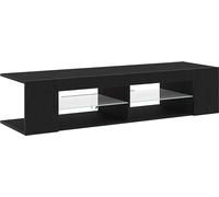 vidaXL Armoire TV noire 135 x 39 x 30 cm Bois composite