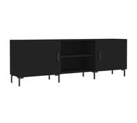 vidaXL Armoire TV noire 150x30x50 cm Bois composite