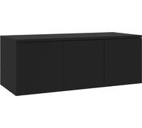 vidaXL Armoire TV noire 80x34x30 cm Bois composite