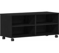 vidaXL Armoire TV noire 90 x 35 x 35 cm Bois composite