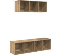 vidaXL Armoire TV Set 2 pcs chêne artisanal 37 x 37 x 142,5 cm